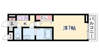 フリーデハクロ【103号室】の間取り