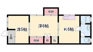 冨士アパート【2階】の間取り
