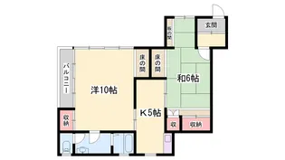 冨士アパート【2階】の間取り