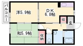 セフィラ東二見【0201号室】の間取り