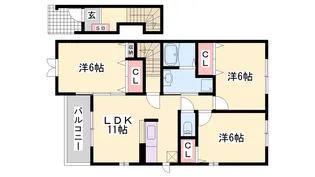 Yeterno A【2階】の間取り