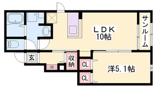 アイビー・ロードⅠ【1階】の間取り