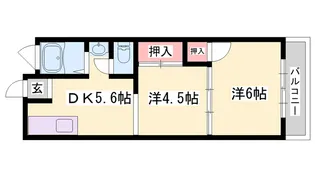 ルプス【203号室】の間取り