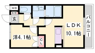 エトワールシャトー【1階】の間取り