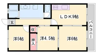 メゾン東加古川【2階】の間取り