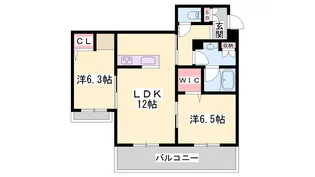 シャーメゾン田寺東【3階】の間取り