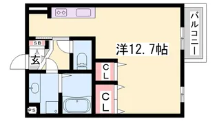 サンブランシュセジュール【1階】の間取り