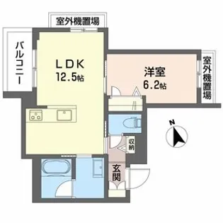 シャーメゾン グレース 忍町 【4階】の間取り