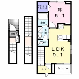 ベル・ステラ【301号室】の間取り
