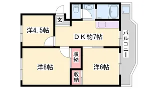 ヤナギマンション【306号室】の間取り