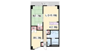 東加古川ミオ【2階】の間取り