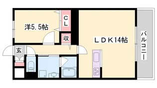 エスペーロ青山北【3階】の間取り