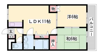 クオリティーハイム【2階】の間取り