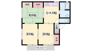コーポナワテ【201号室】の間取り