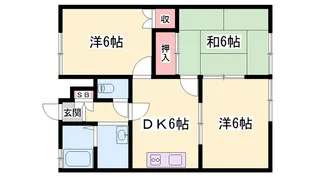 レスプランドル B棟【11号室】の間取り