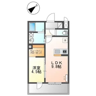ロイヤルコート・A【1階】の間取り