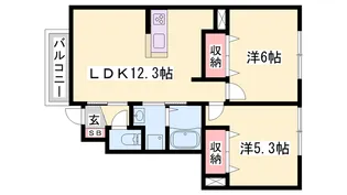 ベルシンフォニー【1階】の間取り