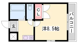 滝野社レジデンス【3階】の間取り