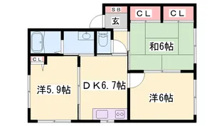 カサグランデ【2階】の間取り