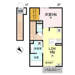 グランクレール西二見【2階】の間取り