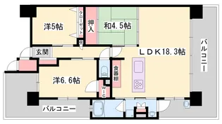 アルファステイツ加古川駅前【10階】の間取り