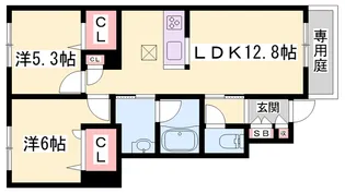ウィステリア【1階】の間取り