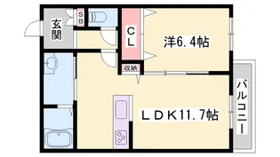 カーサ アトリオSK【102号室】の間取り