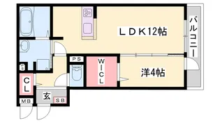 St.Island Ⅰ【202号室】の間取り