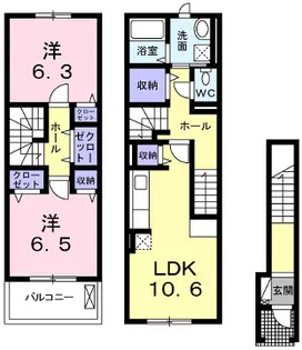 リヴェール コートⅡ【2階】の間取り