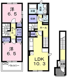 リヴェール コートII【2階】の間取り