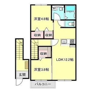 FLEUR de LIEN Ⅰ【2階】の間取り