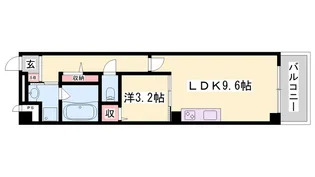 Eagle’s nest【302号室】の間取り