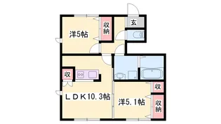 シェーン メーア【101号室】の間取り
