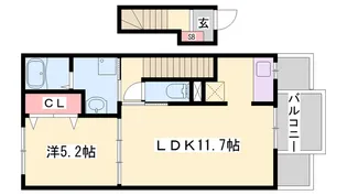 ラッフィナート・リアン城北B【2階】の間取り