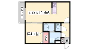 ジーメゾン明石魚住べリアス【3階】の間取り