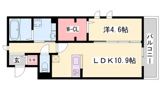 ルピナス北条【3階】の間取り