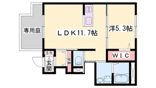 イデアル・ボヌール【1階】の間取り