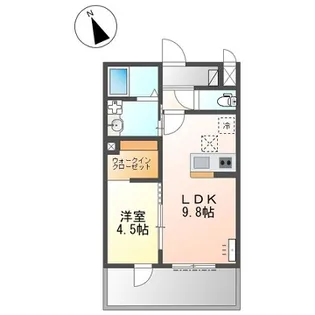 メゾン ド アミュレット【1階】の間取り
