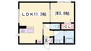 ラピス【202号室】の間取り