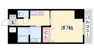インタービレッジ東延末Ⅱ【4階】の間取り