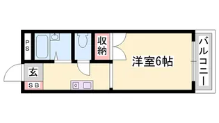 セレッソ壱番館【208号室】の間取り