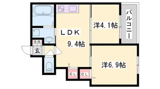 F asecia caph【1階】の間取り