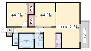 MISTRAL北条宮の町【2階】の間取り