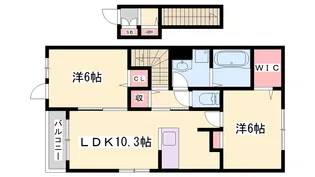 al・franc【2階】の間取り