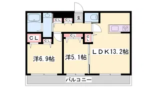 シャーメゾン ラ プロヴァンス【3階】の間取り