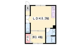 リープラスたつの大道【1階】の間取り