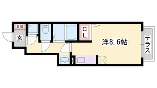 メゾン・みお【1階】の間取り