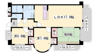 田寺グランドヒルズ【2階】の間取り