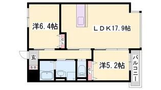 メゾン・ド・ミレ・オ【2階】の間取り