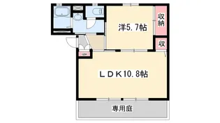 エスエデンアボシ【0102号室】の間取り